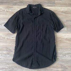 Black Arizona Button Up Short Sleeved Shirt